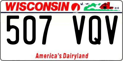 WI license plate 507VQV