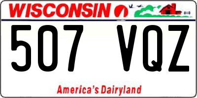WI license plate 507VQZ