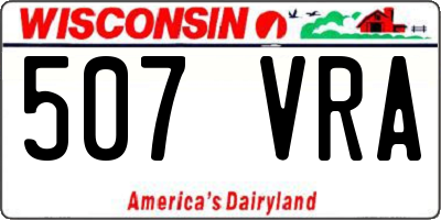 WI license plate 507VRA