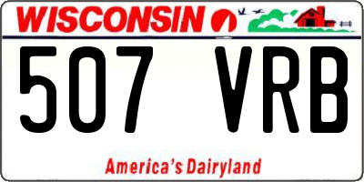 WI license plate 507VRB