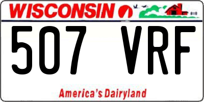 WI license plate 507VRF