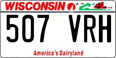 WI license plate 507VRH
