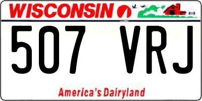 WI license plate 507VRJ