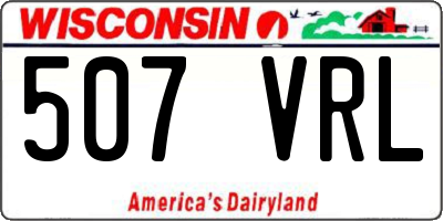 WI license plate 507VRL
