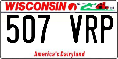WI license plate 507VRP