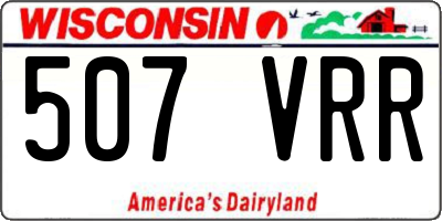 WI license plate 507VRR
