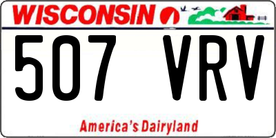WI license plate 507VRV