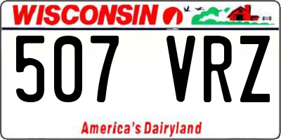 WI license plate 507VRZ