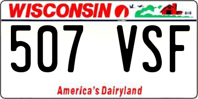 WI license plate 507VSF
