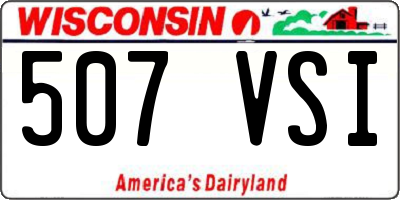 WI license plate 507VSI