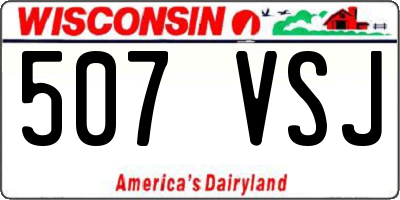 WI license plate 507VSJ
