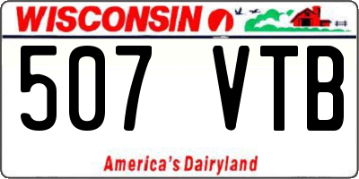 WI license plate 507VTB