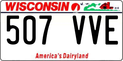 WI license plate 507VVE