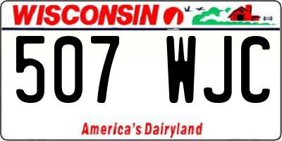 WI license plate 507WJC