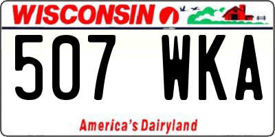 WI license plate 507WKA