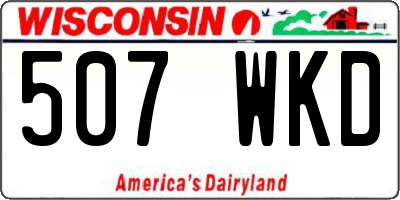 WI license plate 507WKD
