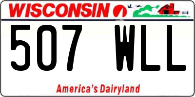 WI license plate 507WLL