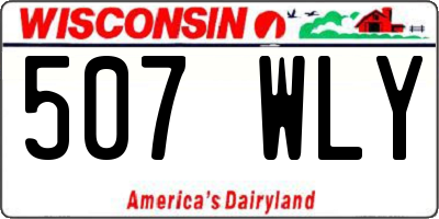 WI license plate 507WLY