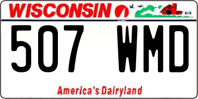 WI license plate 507WMD