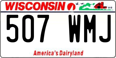 WI license plate 507WMJ