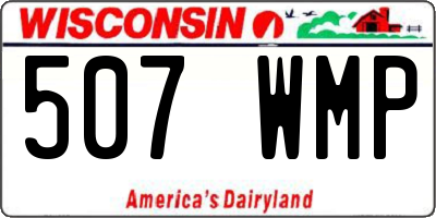WI license plate 507WMP