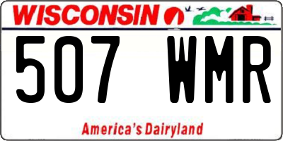 WI license plate 507WMR
