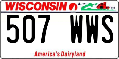 WI license plate 507WWS