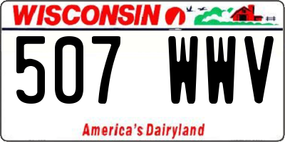 WI license plate 507WWV