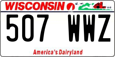 WI license plate 507WWZ