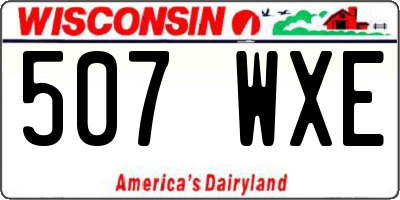 WI license plate 507WXE