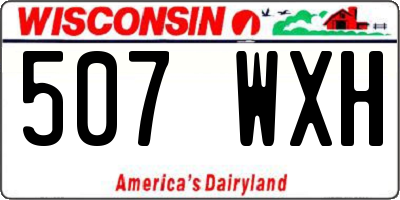WI license plate 507WXH