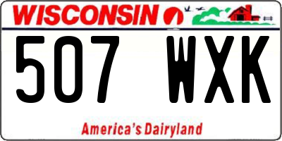WI license plate 507WXK