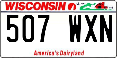 WI license plate 507WXN