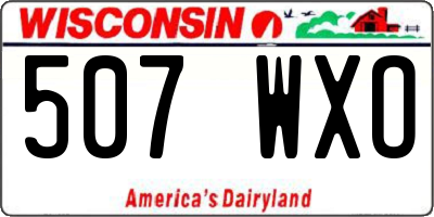 WI license plate 507WXO