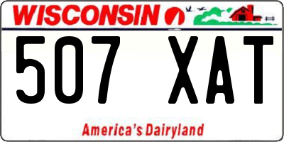 WI license plate 507XAT