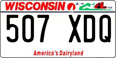 WI license plate 507XDQ