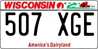 WI license plate 507XGE