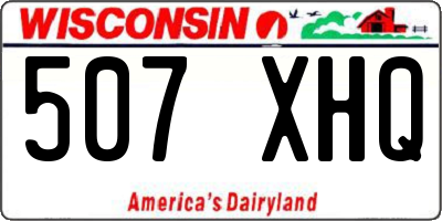 WI license plate 507XHQ