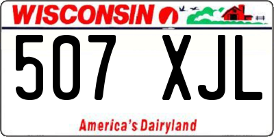 WI license plate 507XJL