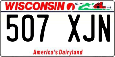 WI license plate 507XJN