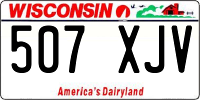 WI license plate 507XJV