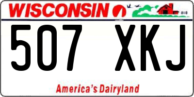 WI license plate 507XKJ