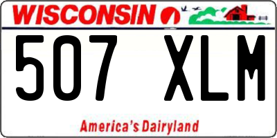 WI license plate 507XLM