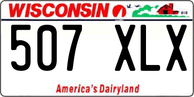 WI license plate 507XLX
