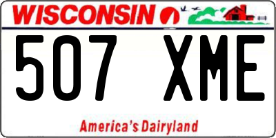 WI license plate 507XME
