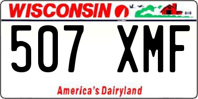 WI license plate 507XMF