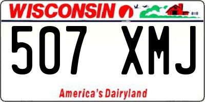 WI license plate 507XMJ