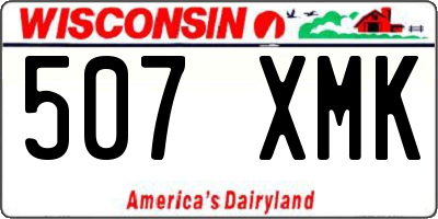 WI license plate 507XMK