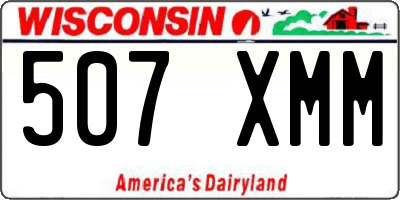 WI license plate 507XMM