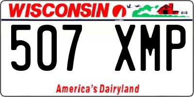 WI license plate 507XMP